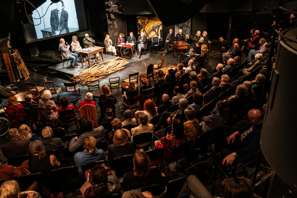 Wieczór promocyjny trzytomowego wydawnictwa poświęconego Jerzemu Grzegorzewskiemu | Teatr Narodowy, Scena przy Wierzbowej, 29 stycznia 2024. Fot. Marta Ankiersztejn